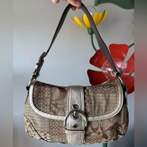 Y2K Coach Jacquard Patchwork Soho Buckle Bag